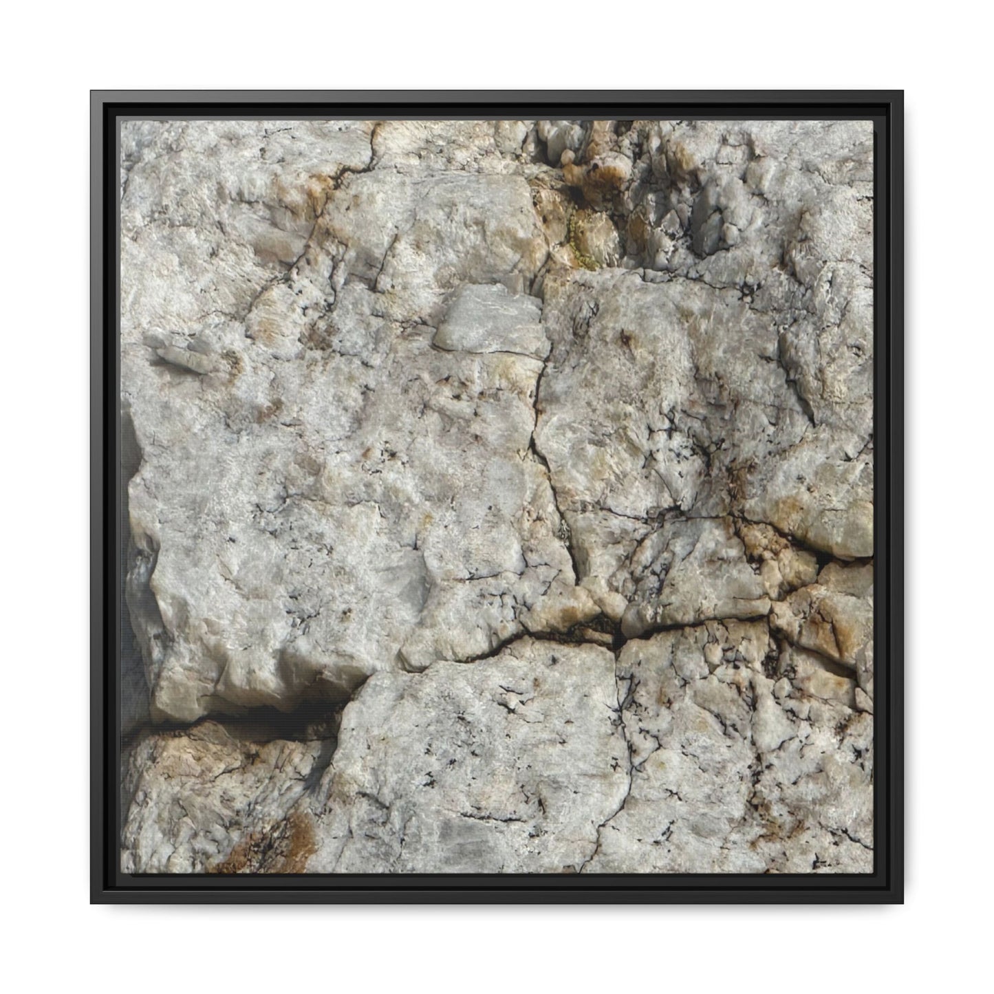 Weathered Limestone Formation - Unique Stretched Canvas Wall Art - Art By Earth