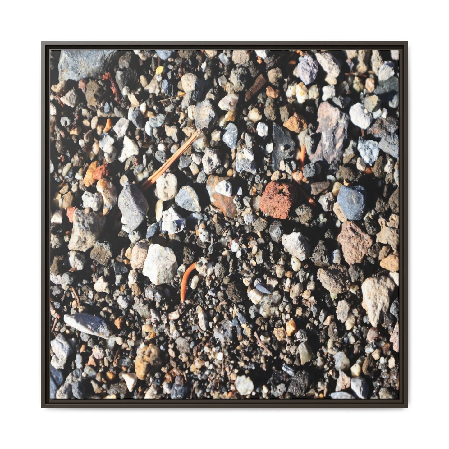 Stones and Soil - Unique Stretched Canvas Wall Art