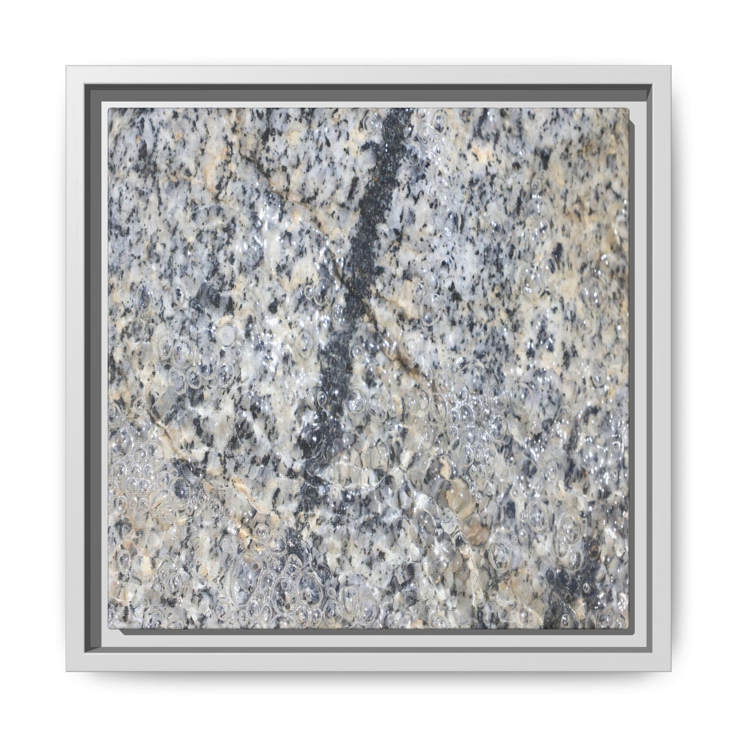 Granite Bubbles - Unique Stretched Canvas Wall Art - Art By Earth
