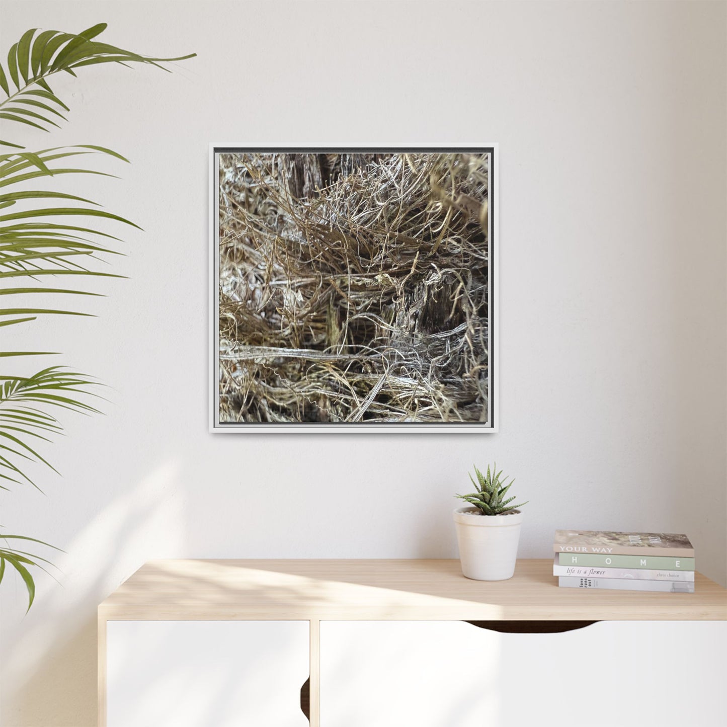 Tangled Whispers of Autumn - Unique Stretched Canvas Wall Art - Art By Earth