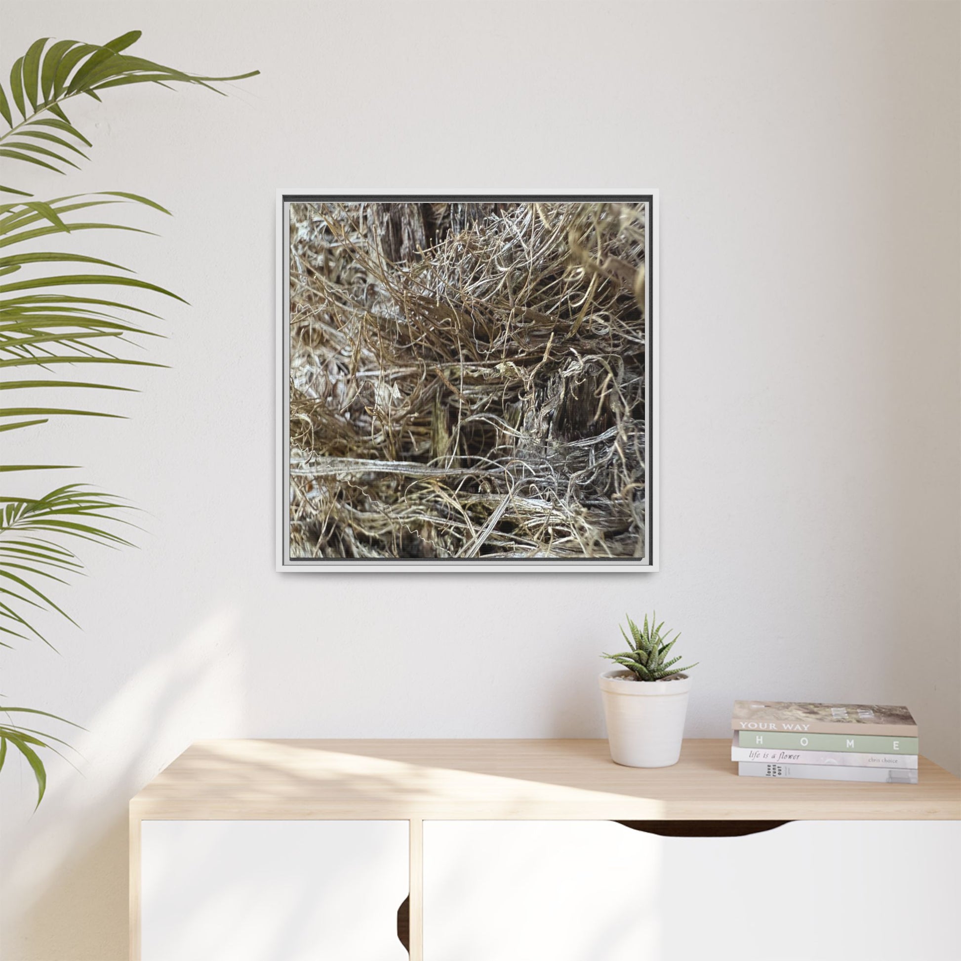 Tangled Whispers of Autumn - Unique Stretched Canvas Wall Art - Art By Earth