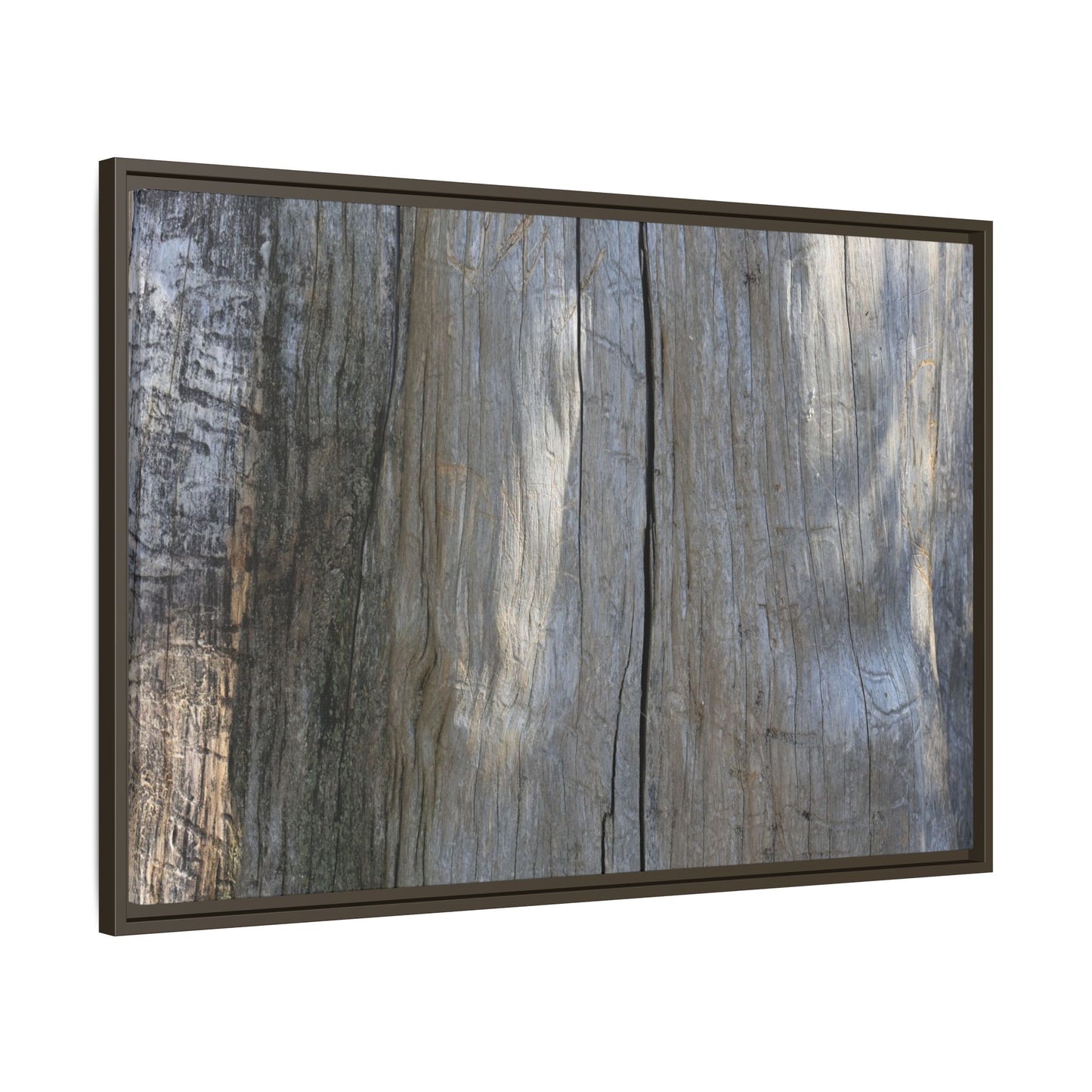 Weathered Wood Surface - Unique Stretched Canvas Wall Art