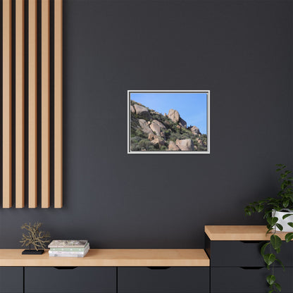 Ancient Boulders in Arid Landscape - Unique Stretched Canvas Wall Art - Art By Earth