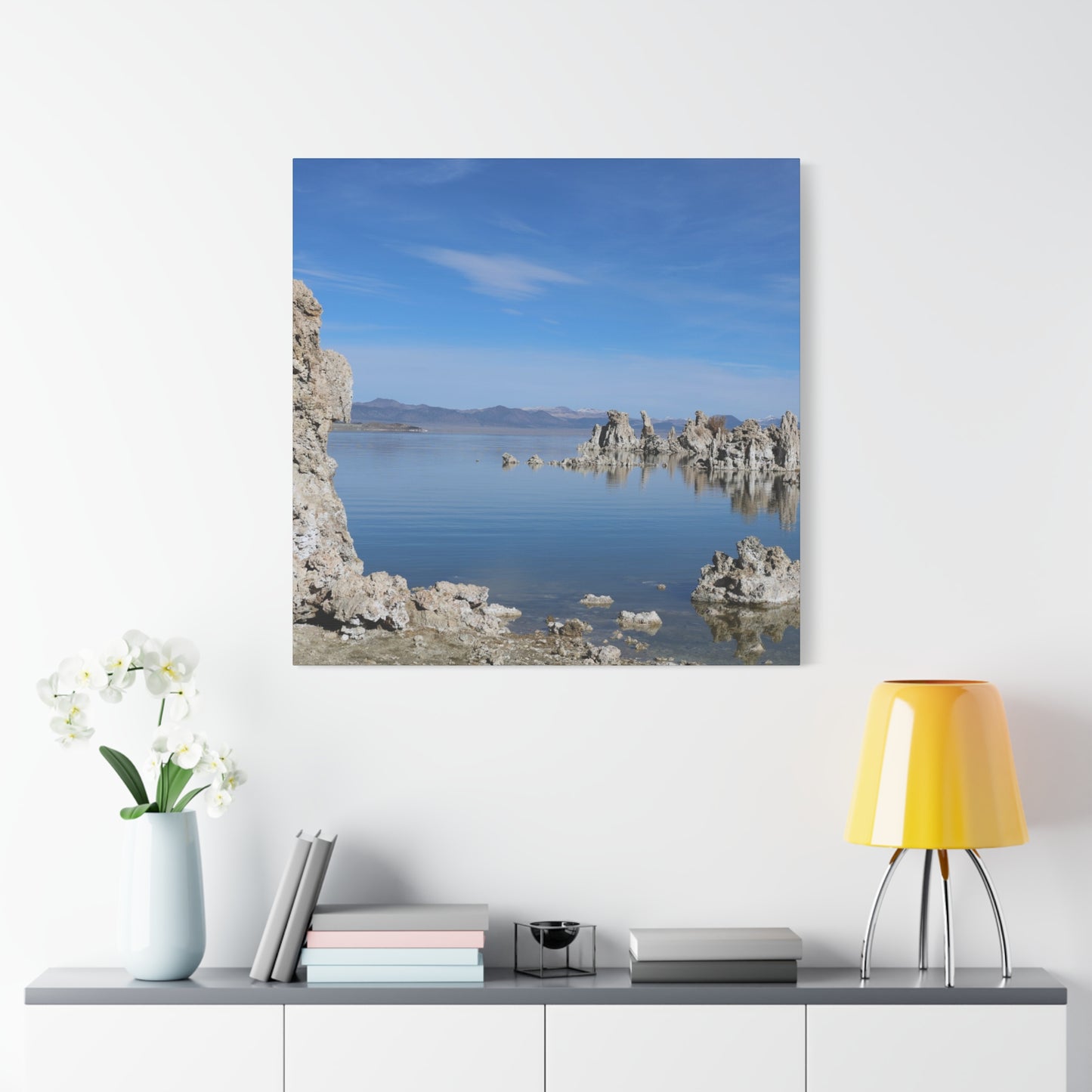 Echoes of Stone and Water - Unique Frameless Canvas Wall Art