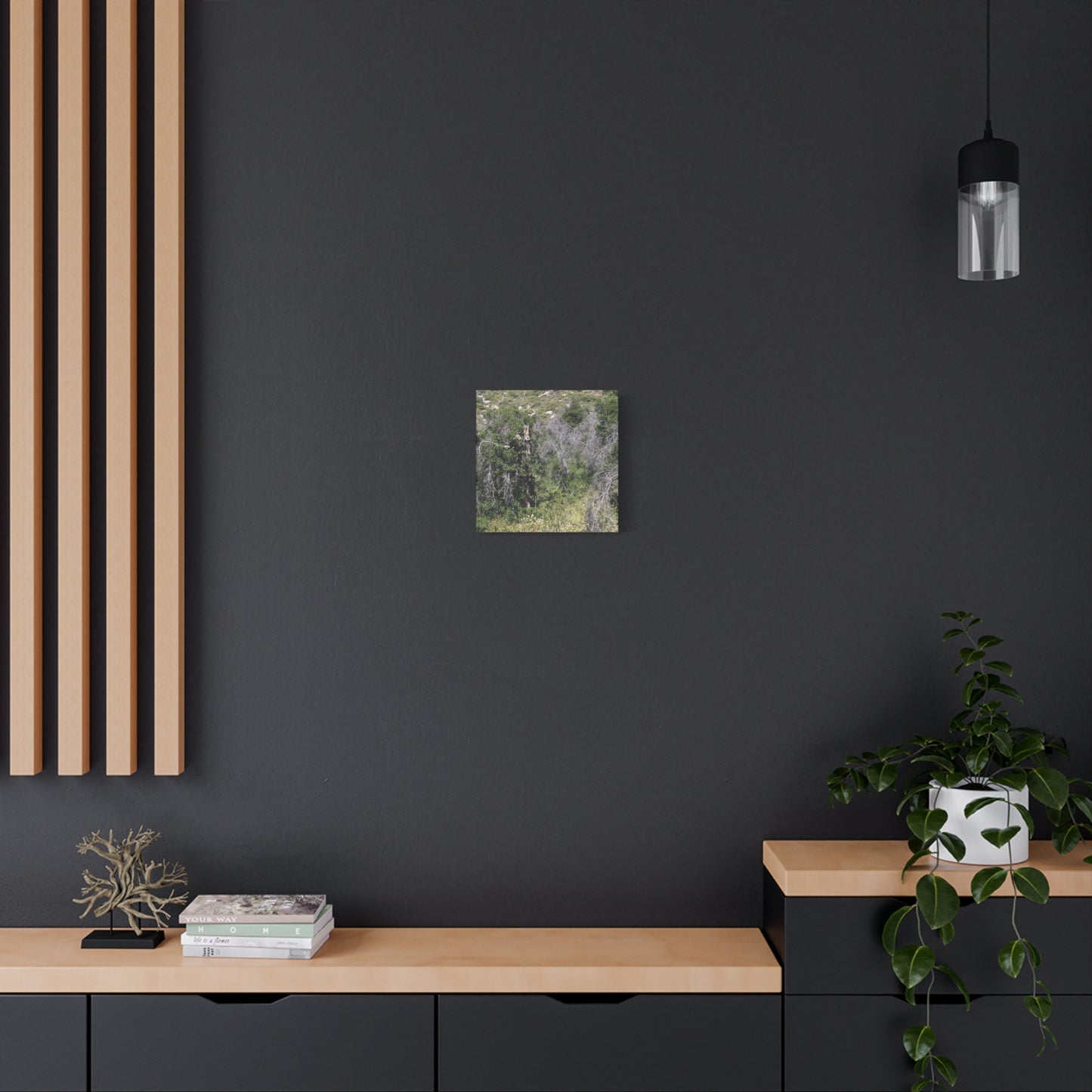 Drought-Stricken Forest - Unique Frameless Canvas Wall Art