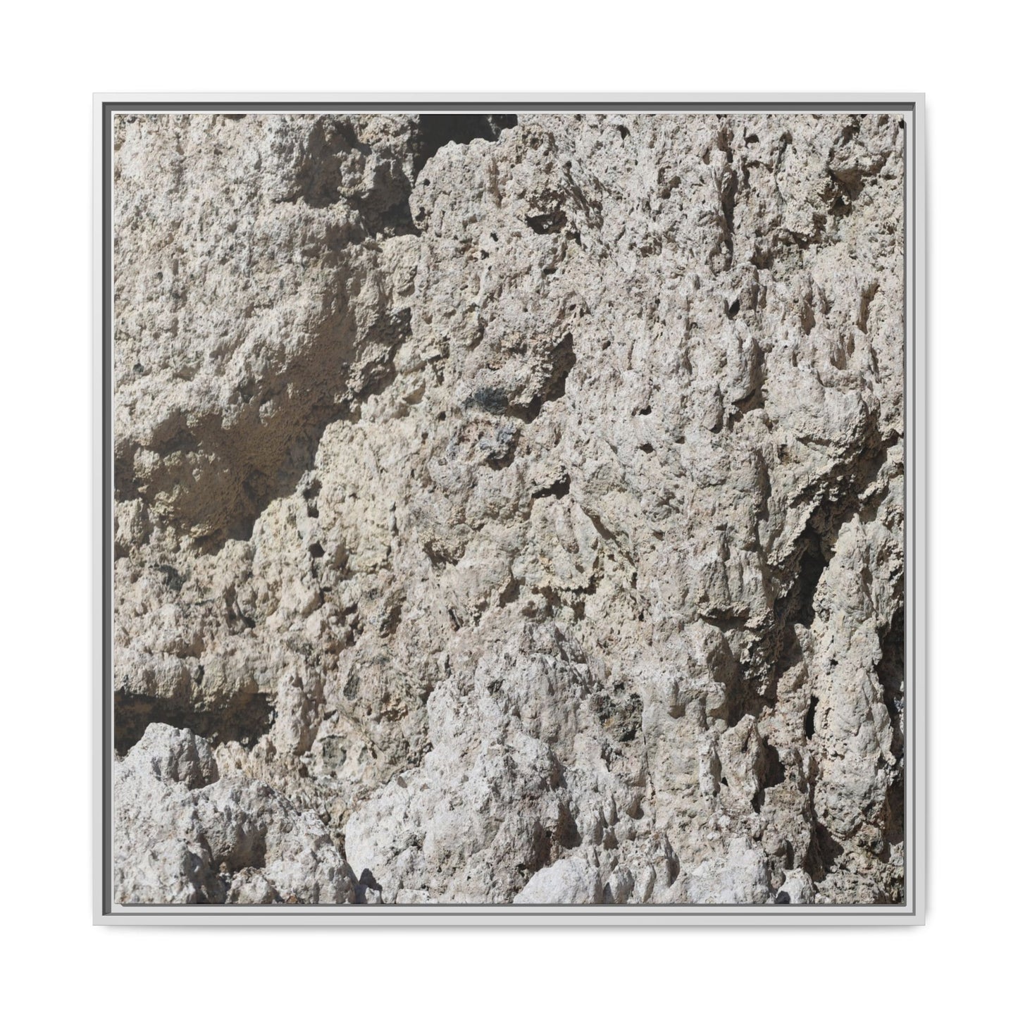 Weathered Stone Whispers - Unique Stretched Canvas Wall Art