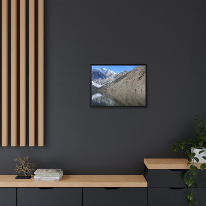 Mountain Mirror - Unique Stretched Canvas Wall Art