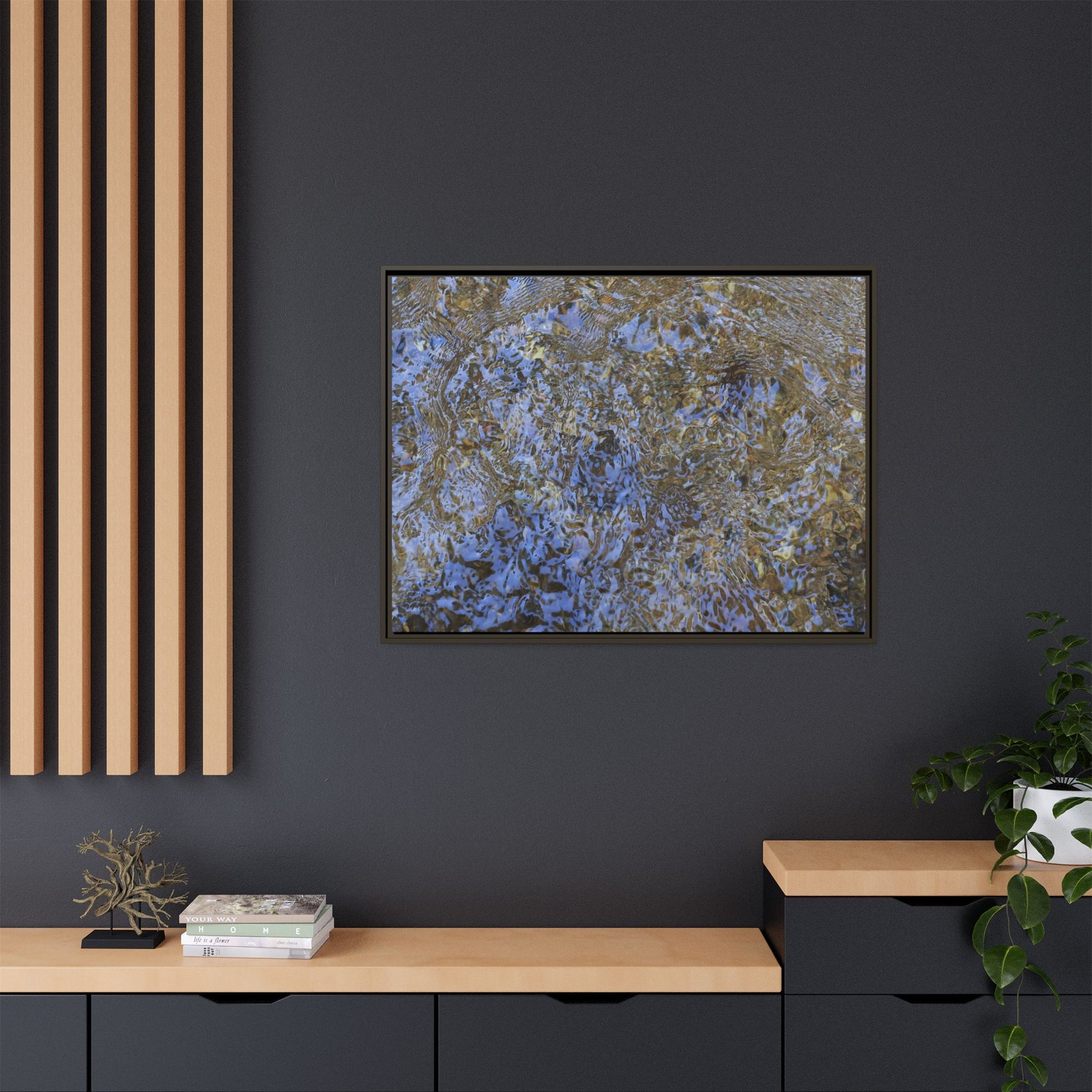 Aquatic Reflections - Unique Stretched Canvas Wall Art - Art By Earth