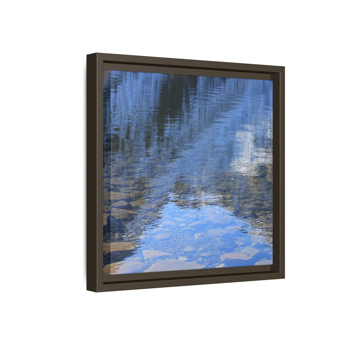 Reflected Stones - Unique Stretched Canvas Wall Art