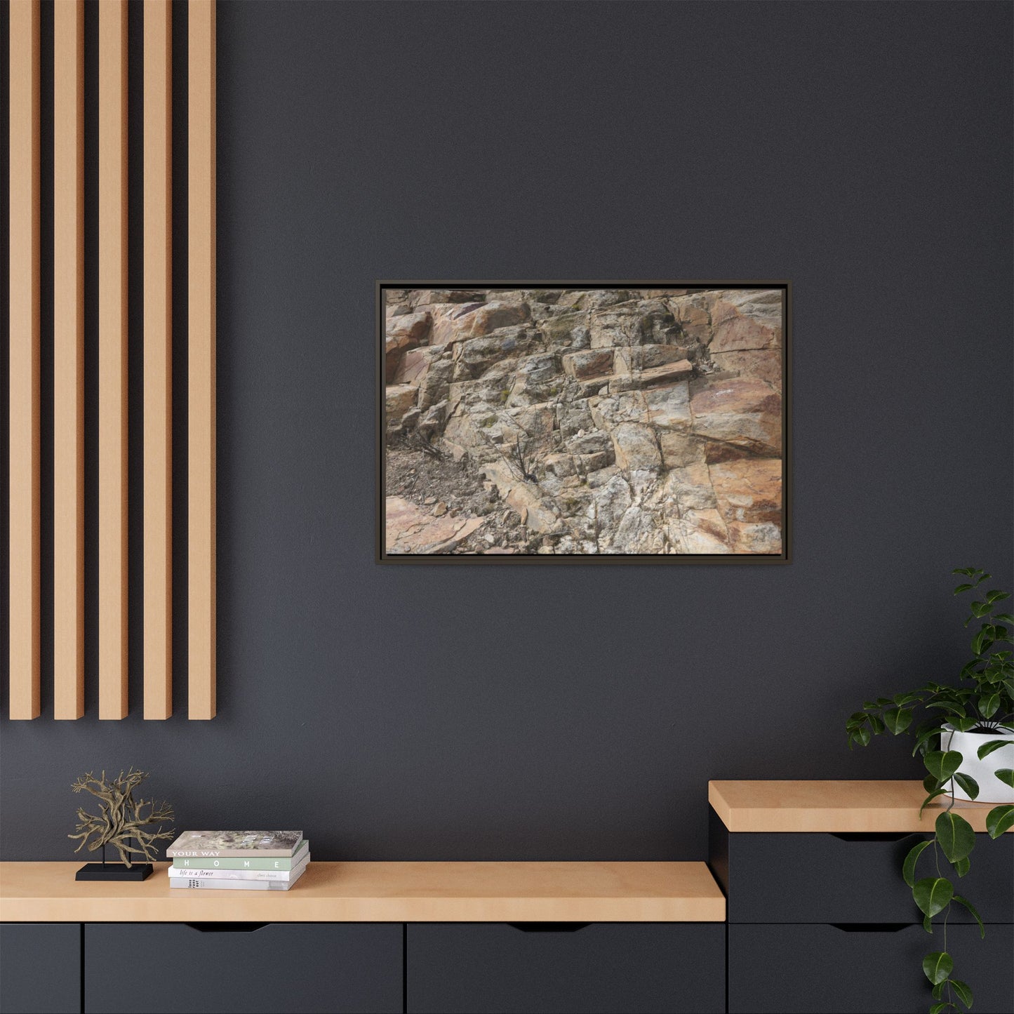 Stone's Silent Story - Unique Stretched Canvas Wall Art - Art By Earth