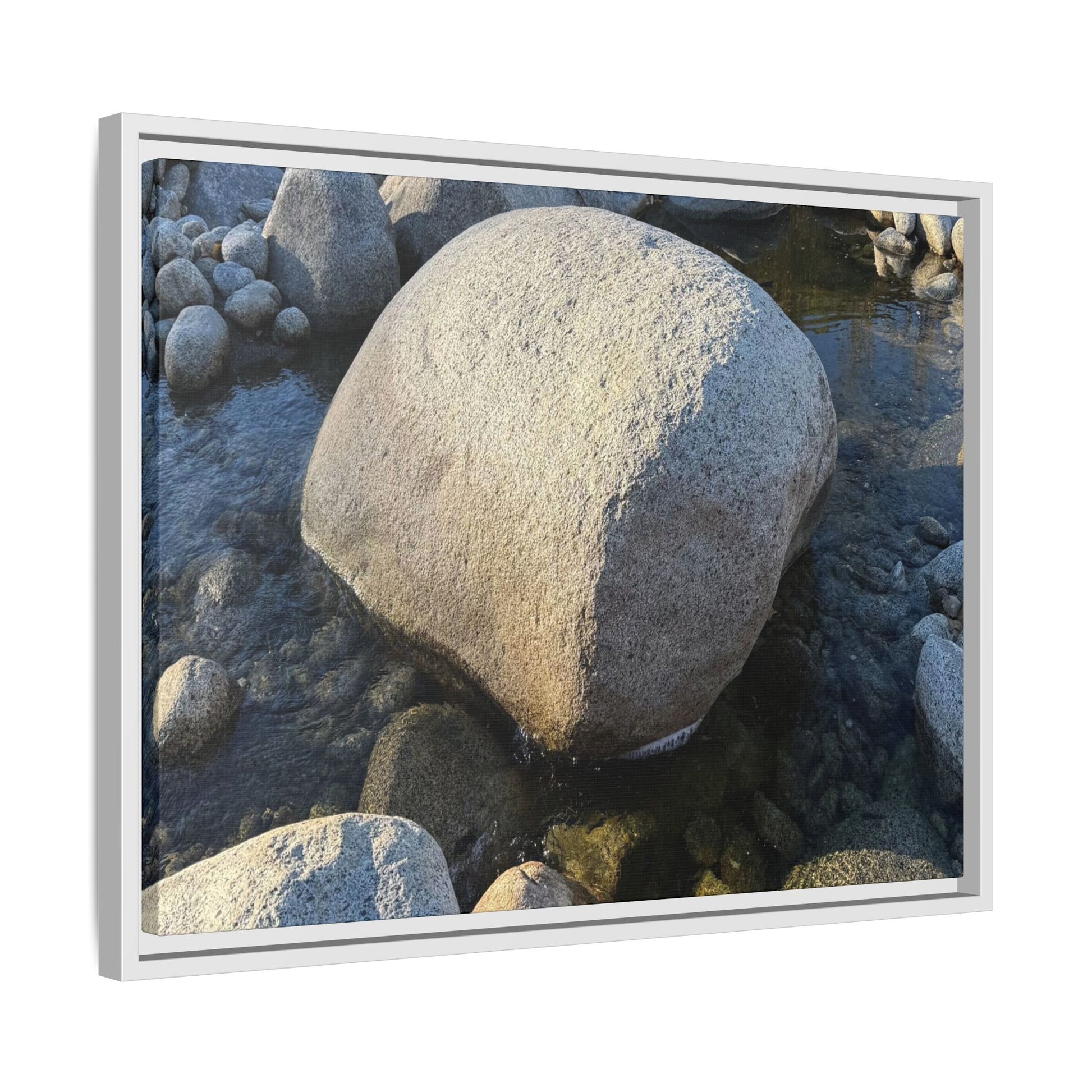 Rocky Riverbed - Unique Stretched Canvas Wall Art - Art By Earth