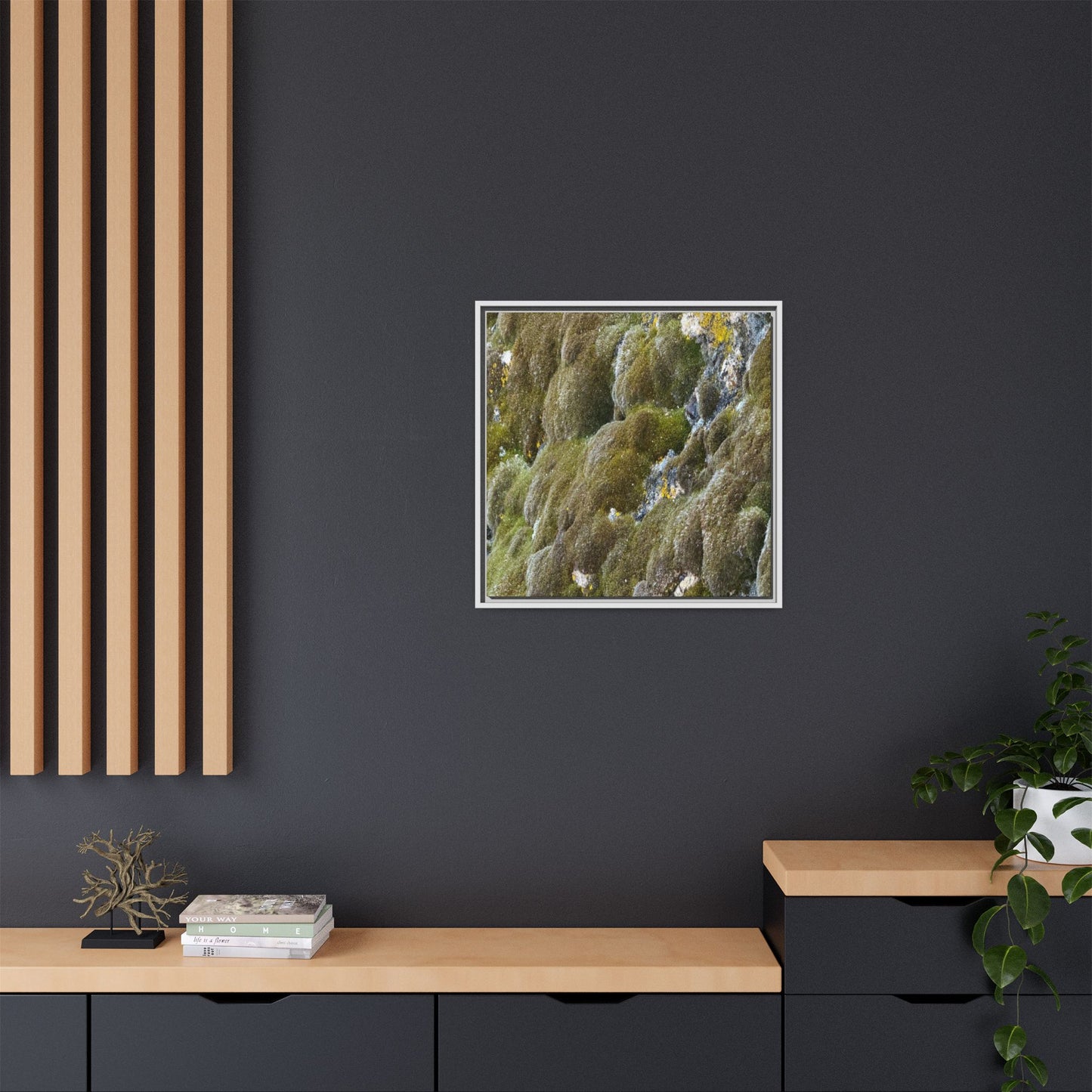 Moss Symphony - Unique Stretched Canvas Wall Art