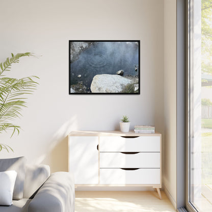 Ripples of Silence - Unique Stretched Canvas Wall Art