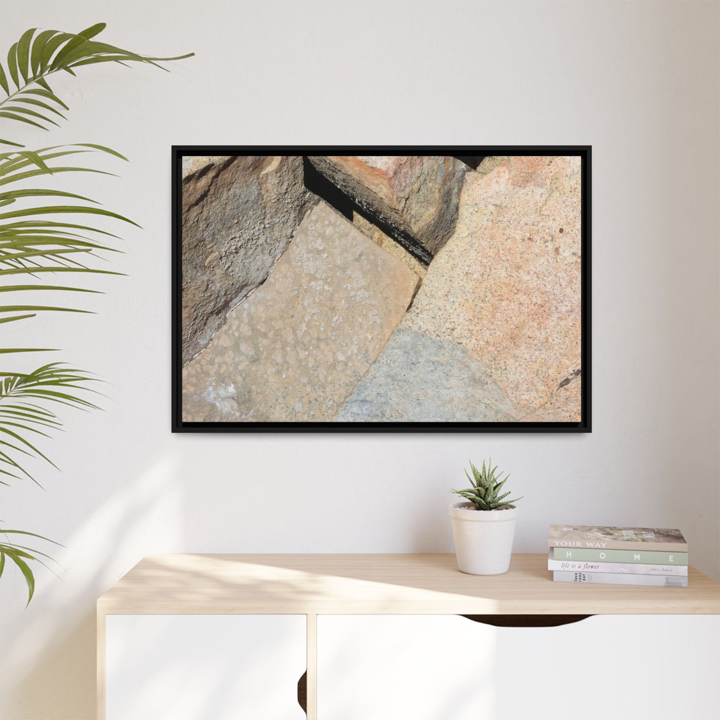 Rock Fragment - Unique Stretched Canvas Wall Art - Art By Earth