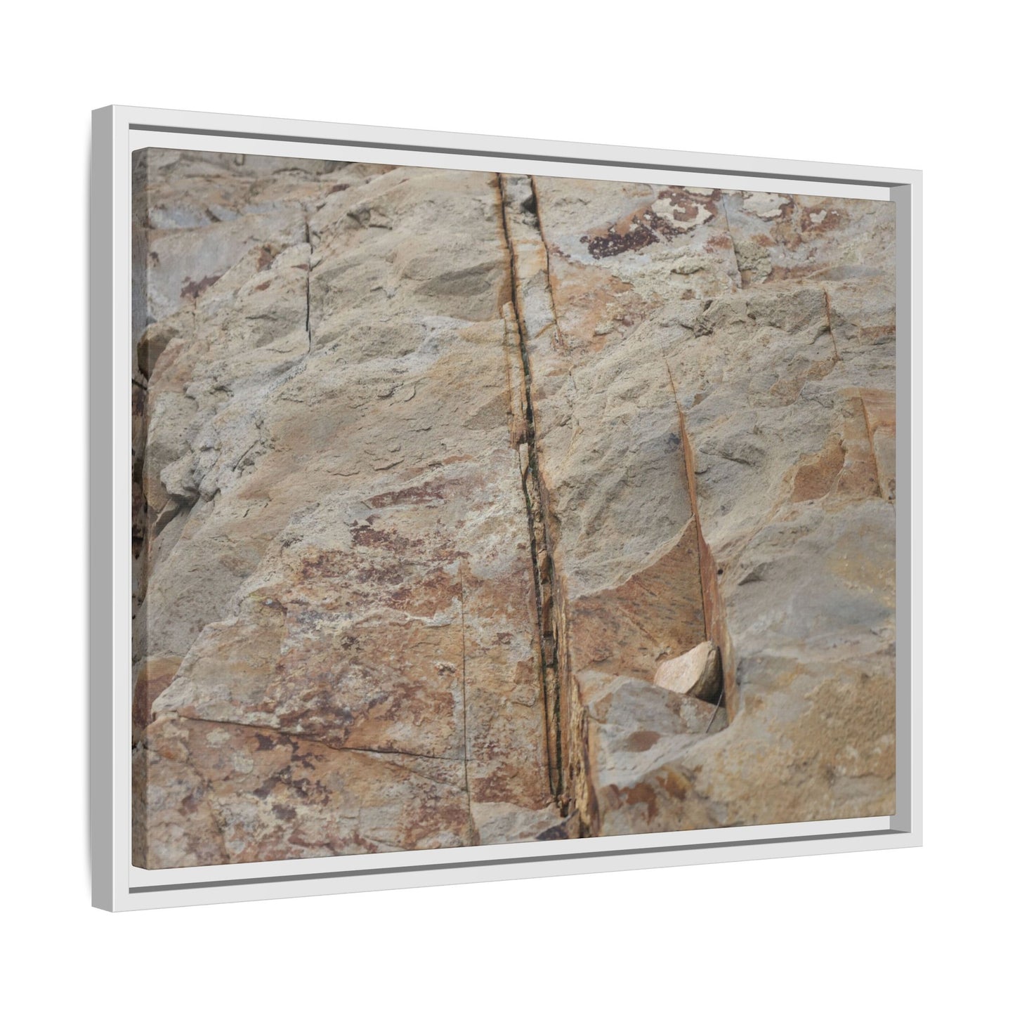 Sedimentary Symphony - Unique Stretched Canvas Wall Art - Art By Earth