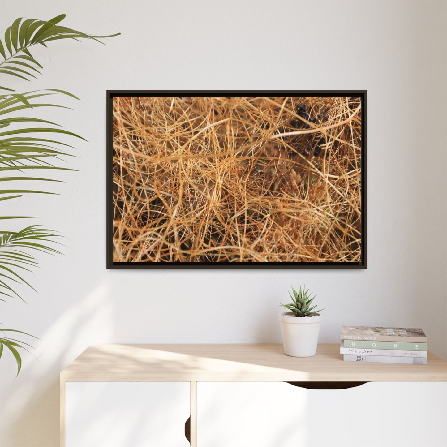Dried Grass - Unique Stretched Canvas Wall Art - Art By Earth