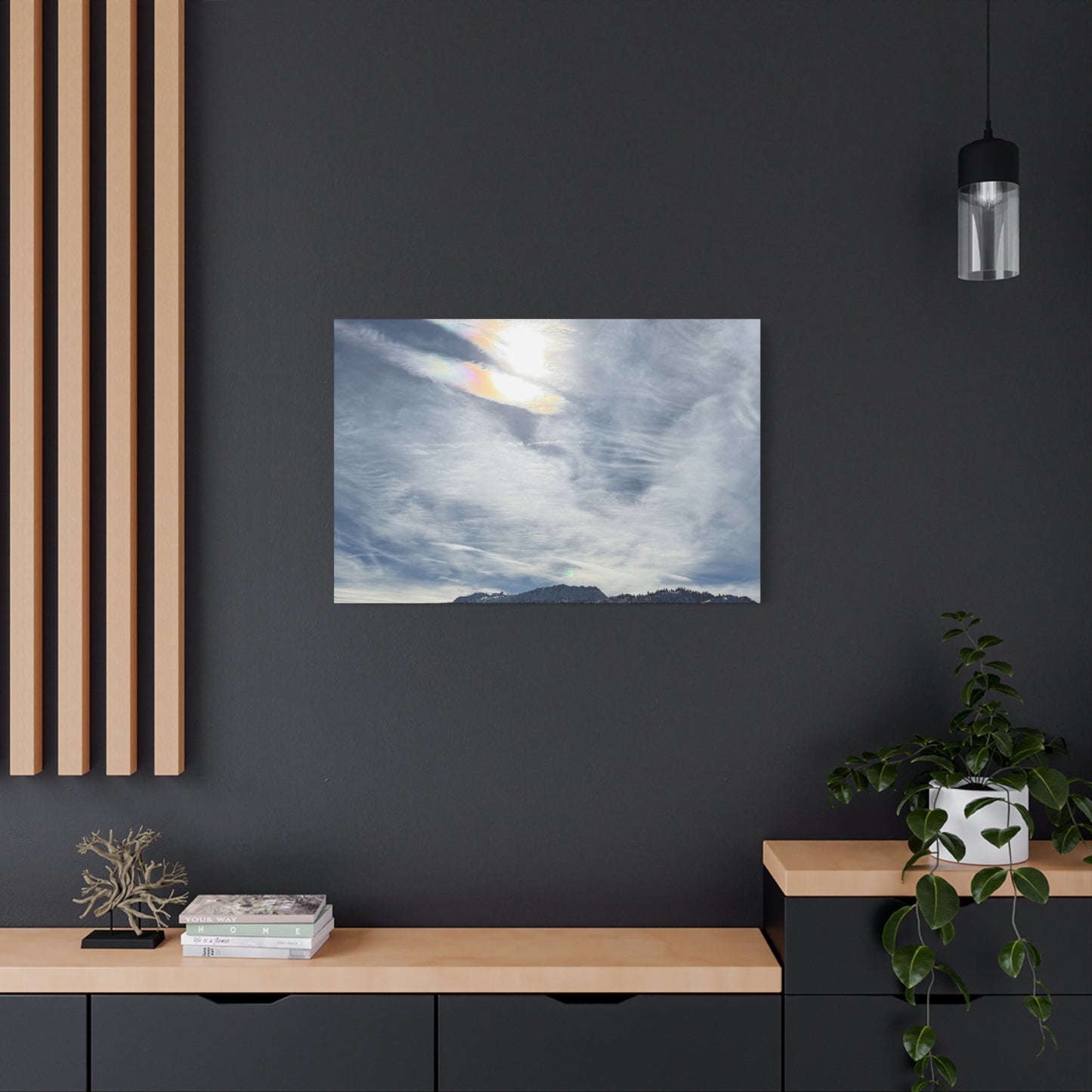 Whispers of Mountain Solitude - Unique Frameless Canvas Wall Art