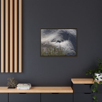 Weathered Boulder with Character - Unique Stretched Canvas Wall Art