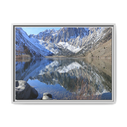 Reflections of Stillness - Unique Stretched Canvas Wall Art