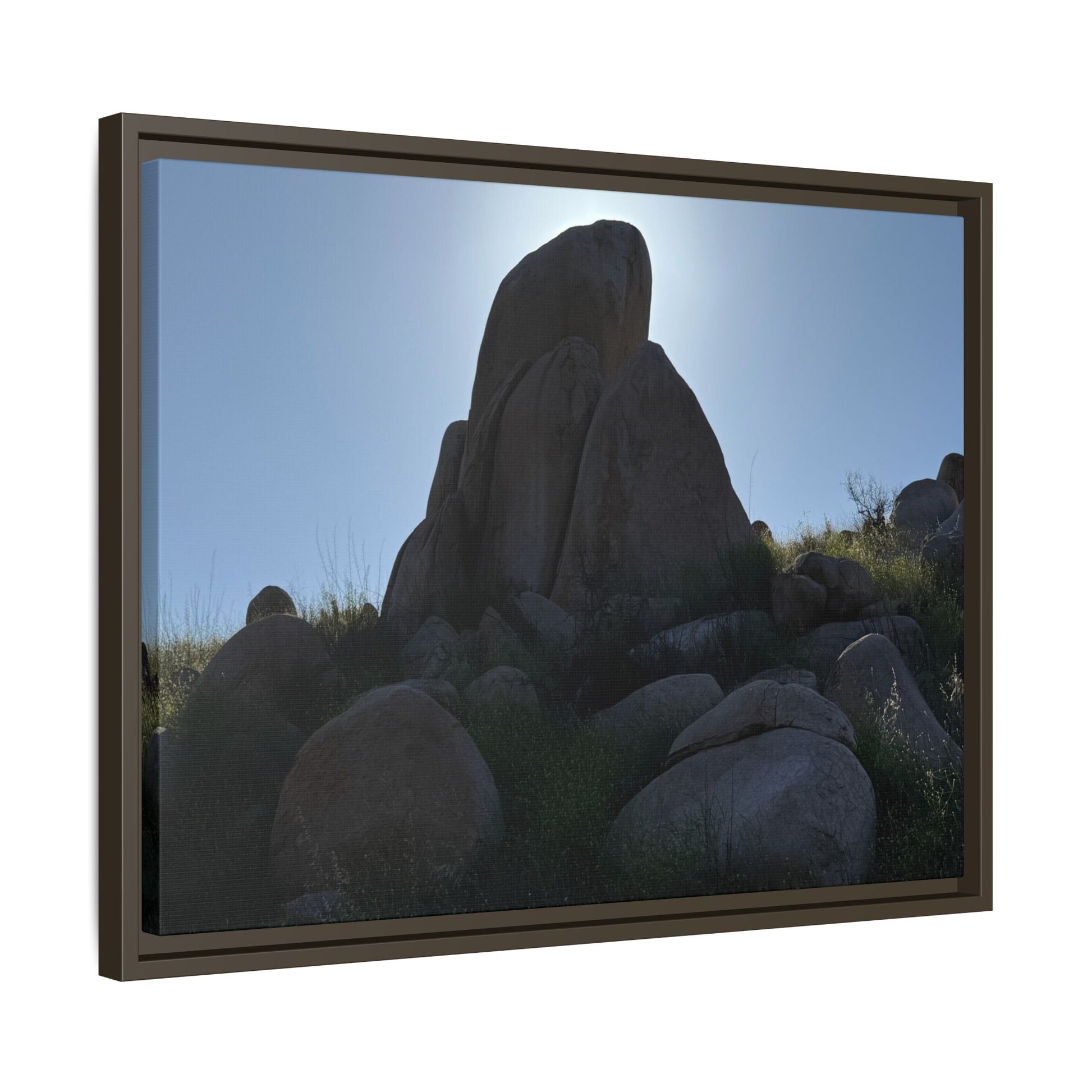Boulder Silhouette - Unique Stretched Canvas Wall Art - Art By Earth