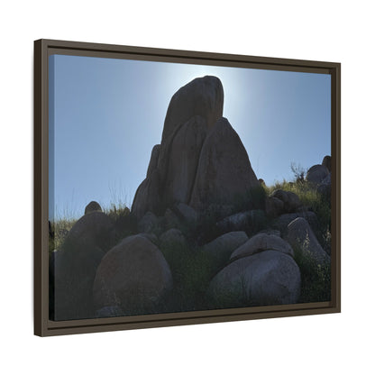 Boulder Silhouette - Unique Stretched Canvas Wall Art - Art By Earth