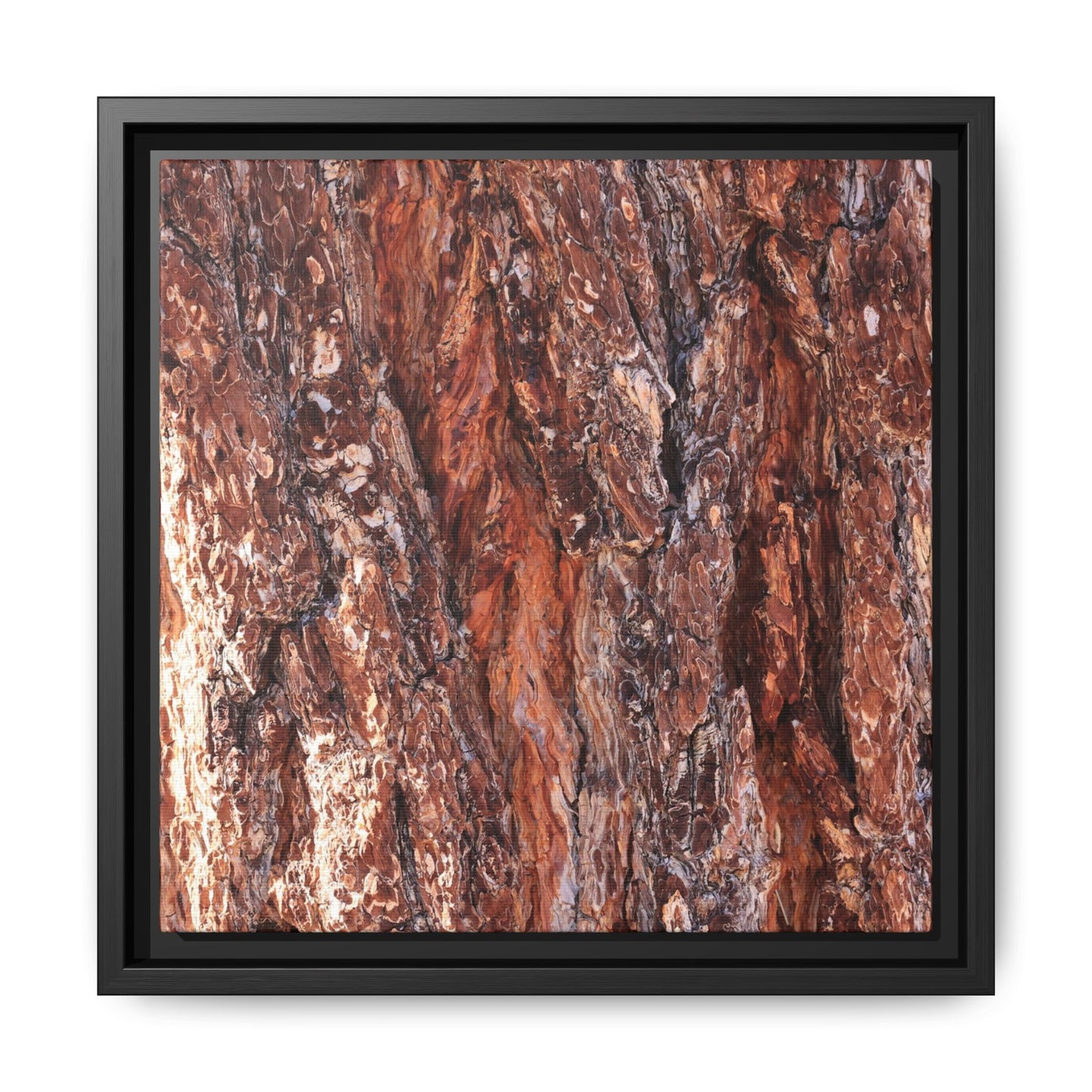 Wooden Mosaic - Unique Stretched Canvas Wall Art