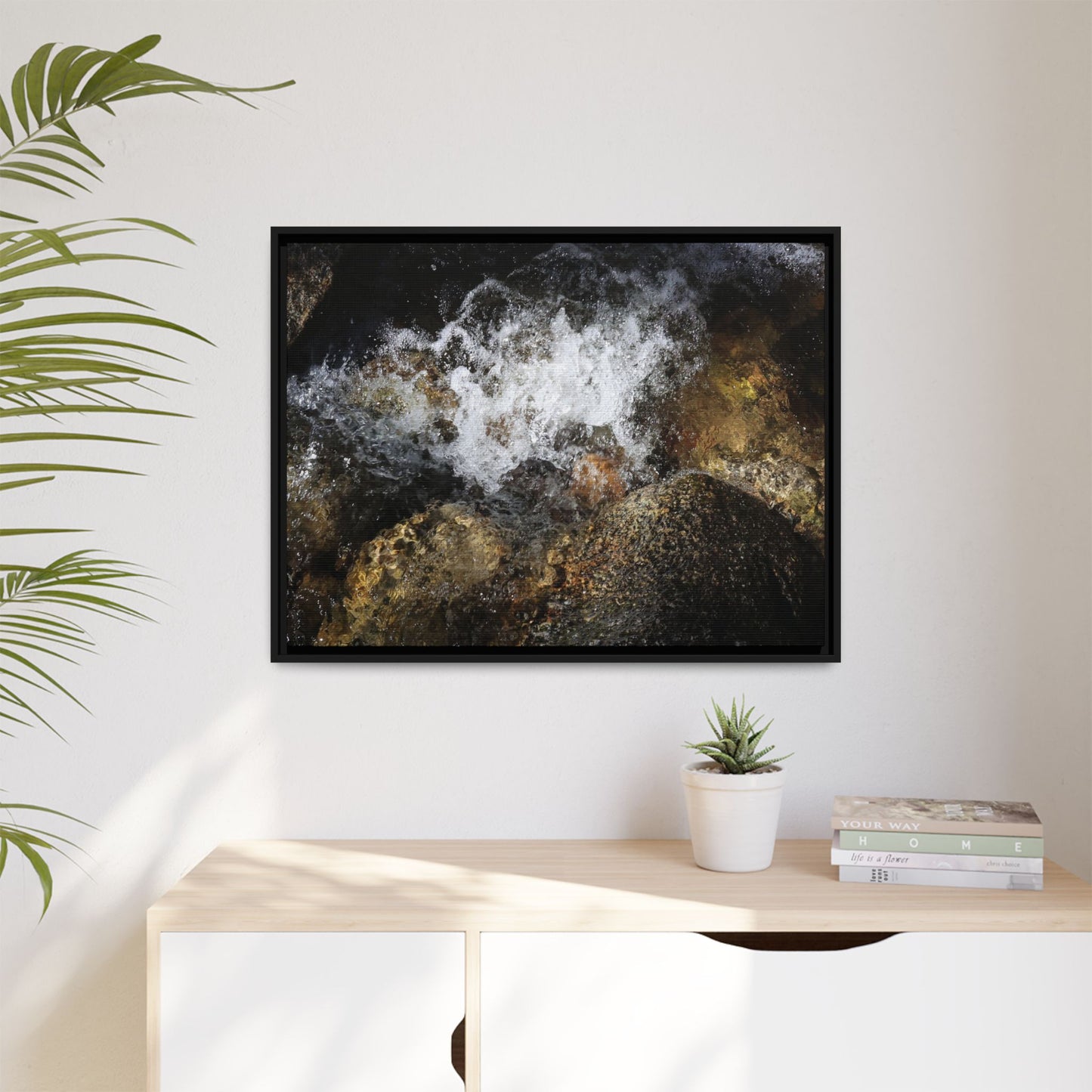 Cascading Momentum - Unique Stretched Canvas Wall Art - Art By Earth