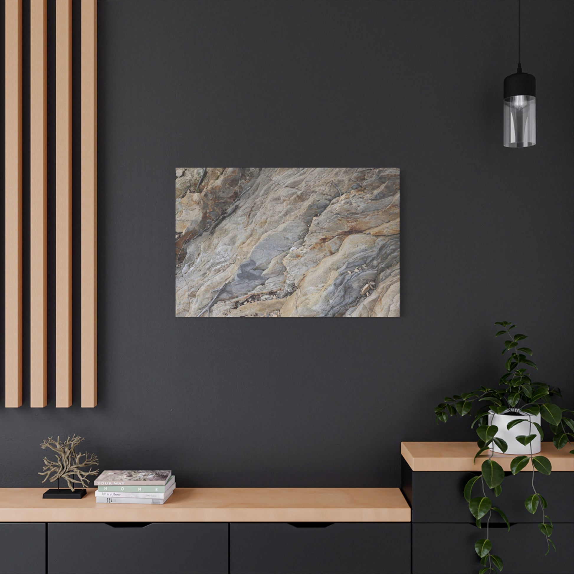 Stone Memory - Unique Frameless Canvas Wall Art - Art By Earth
