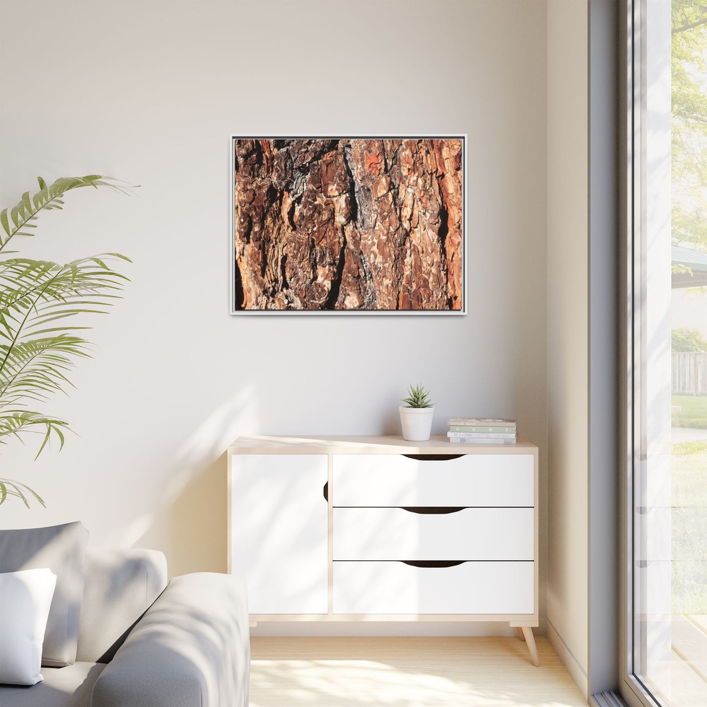 Nature's Rugged Canvas - Unique Stretched Canvas Wall Art