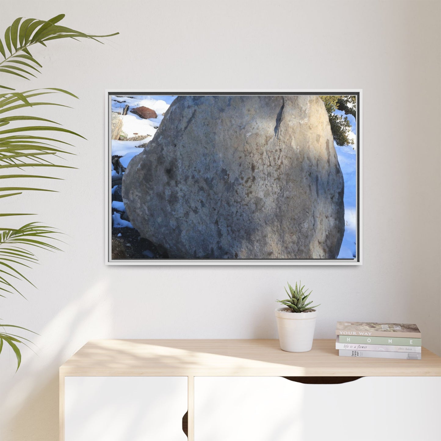 Glacial Solitude - Unique Stretched Canvas Wall Art