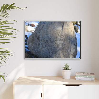 Glacial Solitude - Unique Stretched Canvas Wall Art