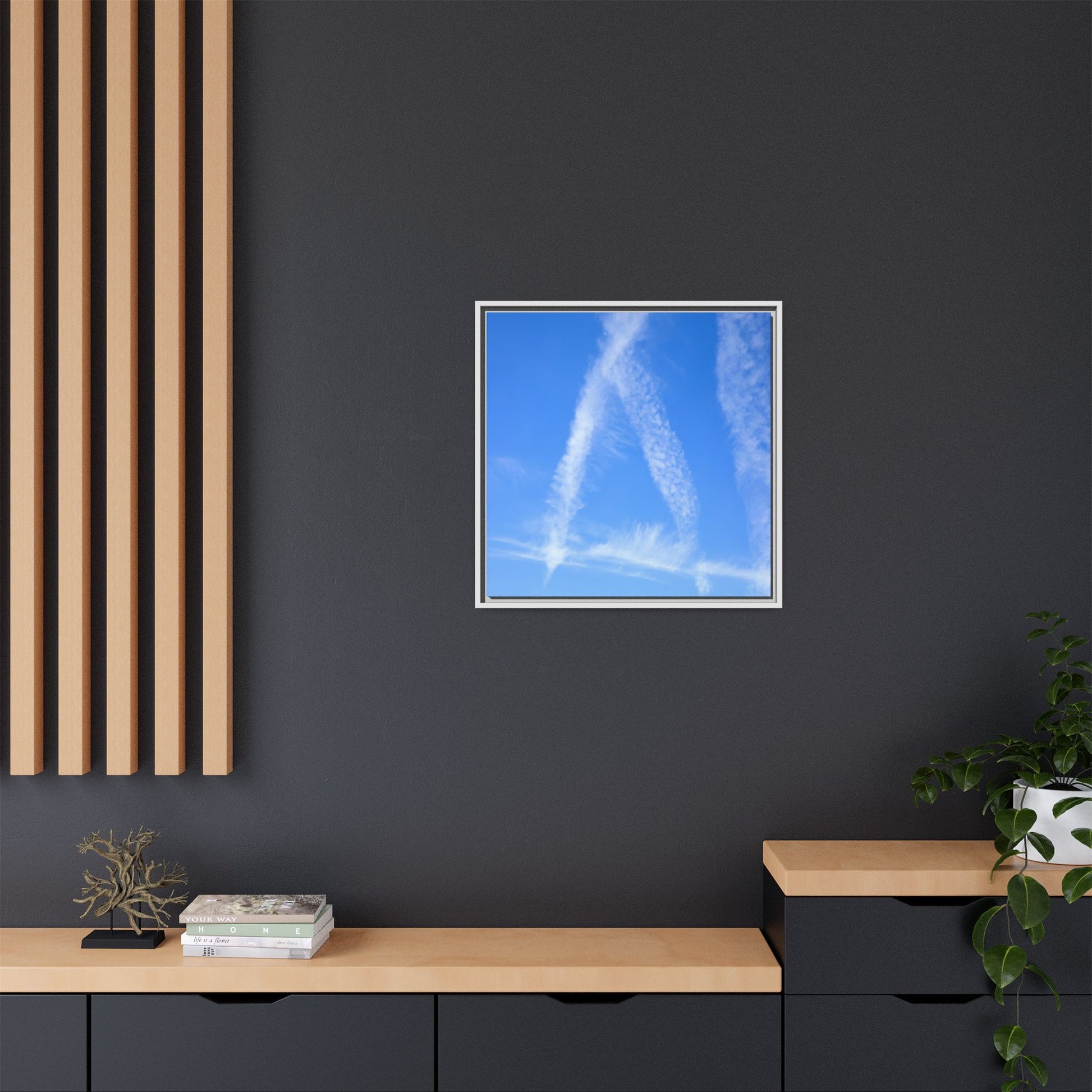 Skyward Whispers - Unique Stretched Canvas Wall Art - Art By Earth