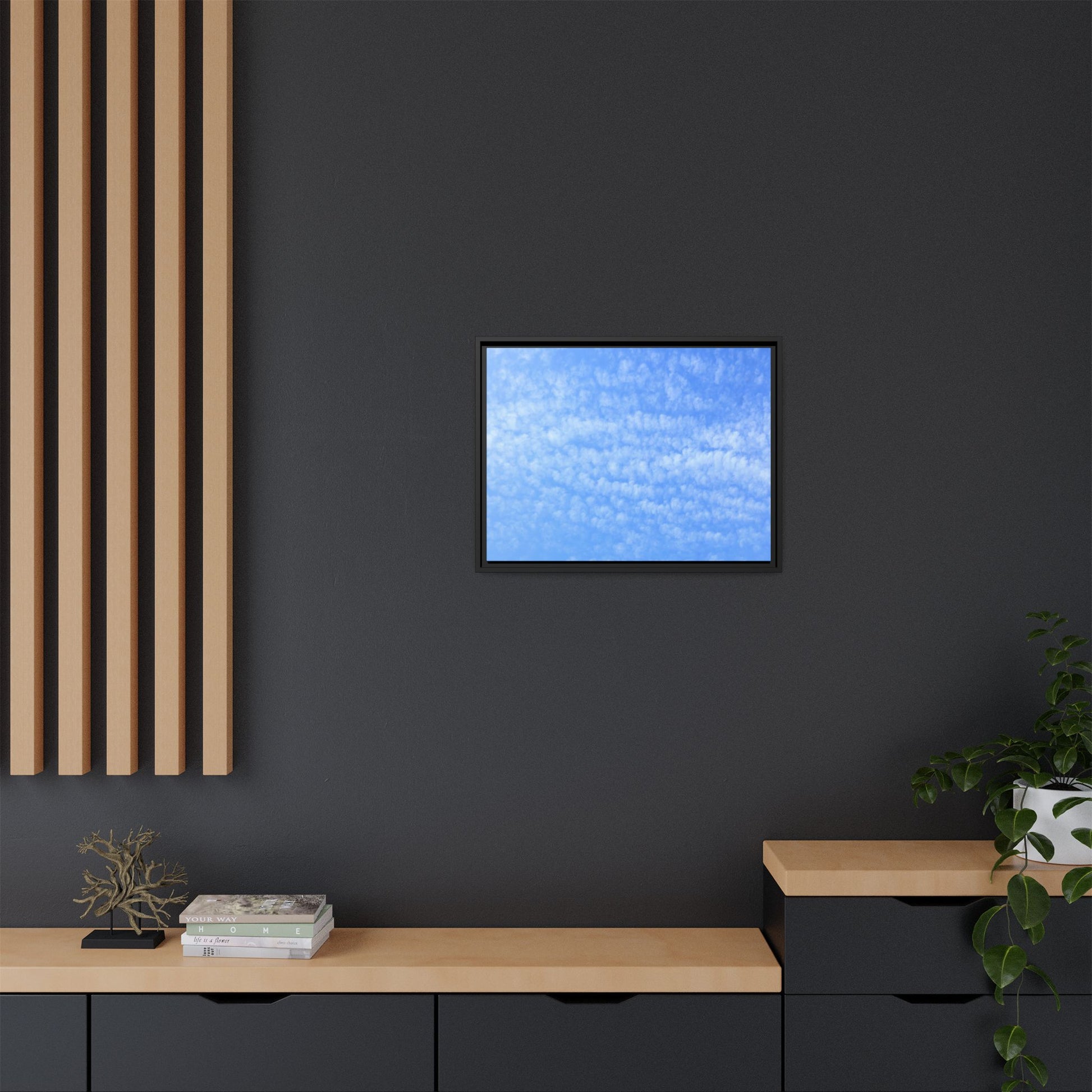 Wispy Blue Dreams - Unique Stretched Canvas Wall Art - Art By Earth