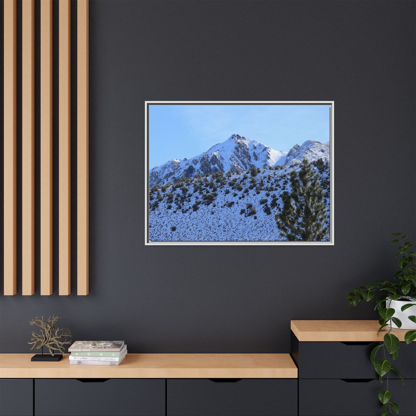 Snow's Embrace - Unique Stretched Canvas Wall Art