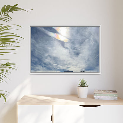 Whispers of Winter's Embrace - Unique Stretched Canvas Wall Art