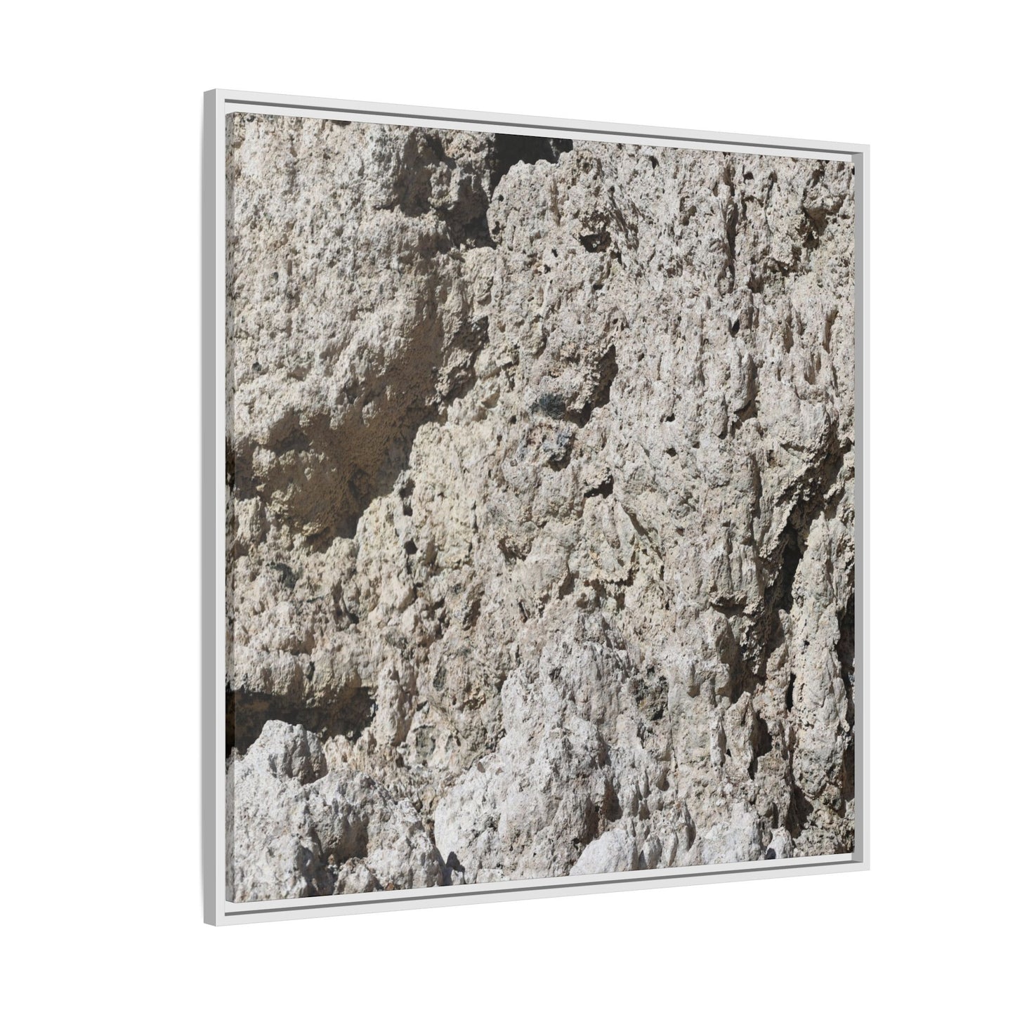 Weathered Stone Whispers - Unique Stretched Canvas Wall Art