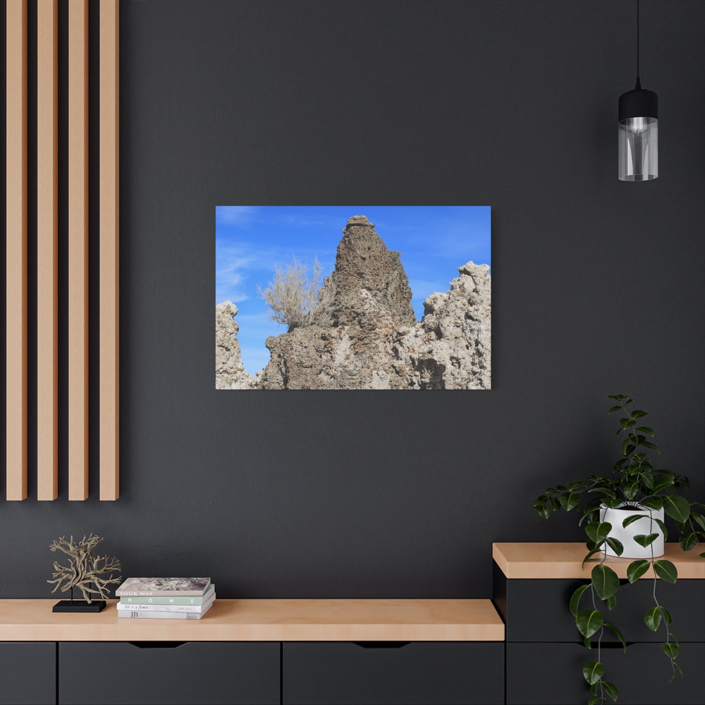 Towering Sentinels of Stone - Unique Frameless Canvas Wall Art
