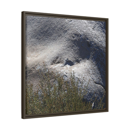 Weathered Boulder with Character - Unique Stretched Canvas Wall Art