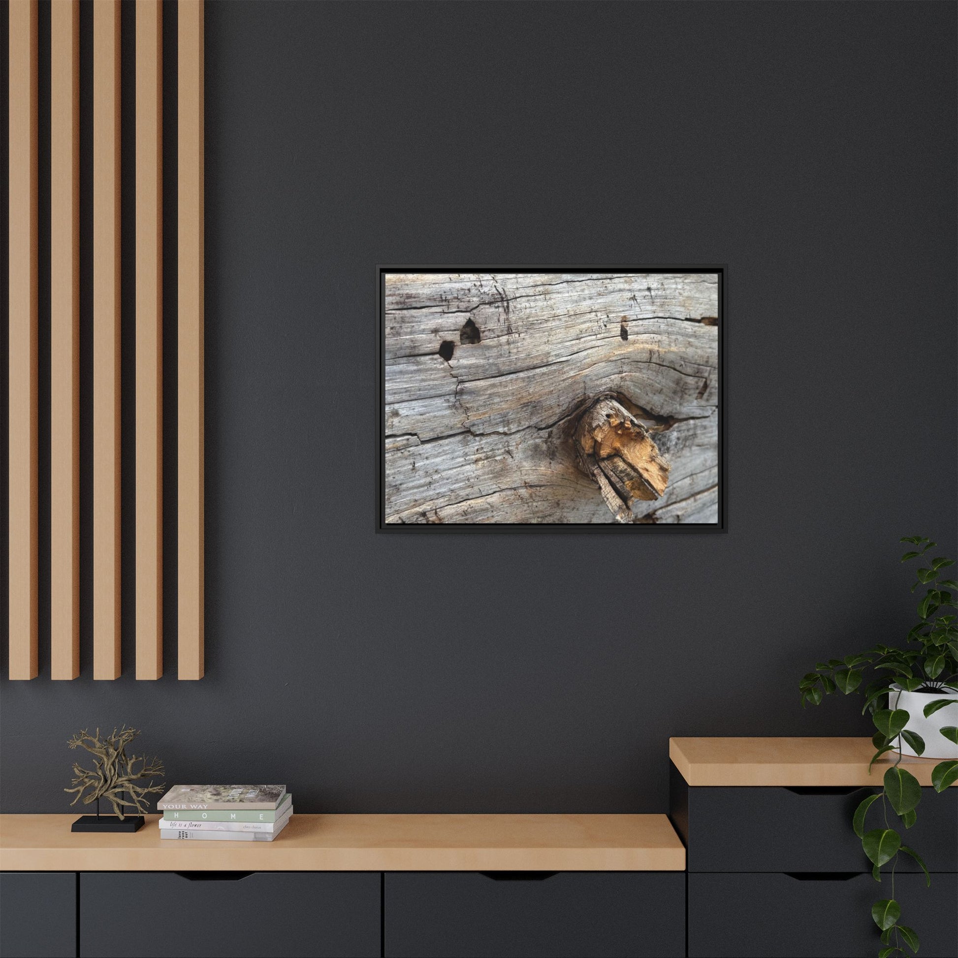 Weathered Wood Texture - Unique Stretched Canvas Wall Art - Art By Earth
