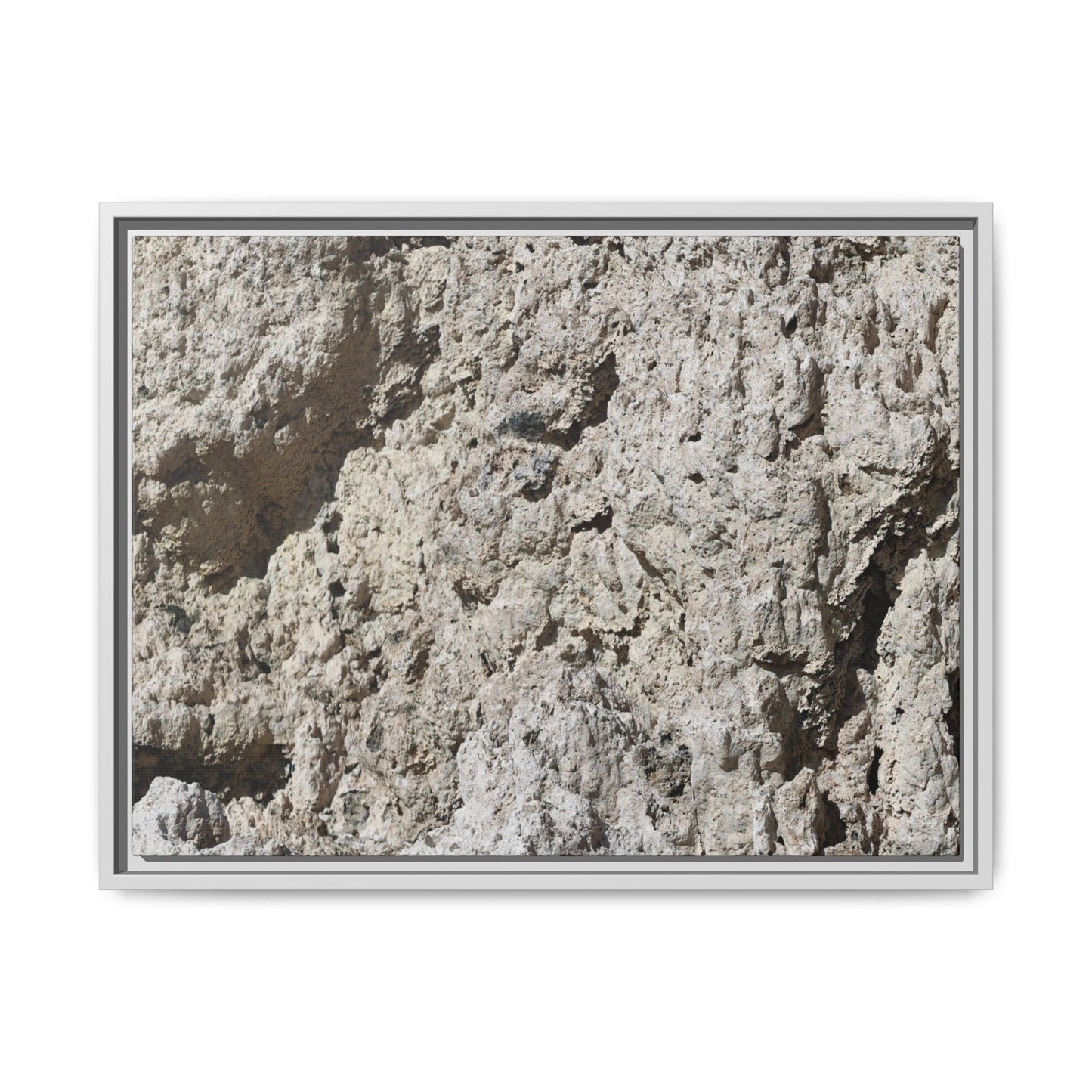 Weathered Stone Whispers - Unique Stretched Canvas Wall Art