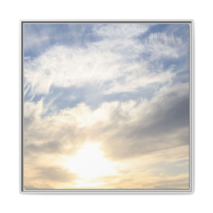 Sky's Ethereal Whisper - Unique Stretched Canvas Wall Art - Art By Earth