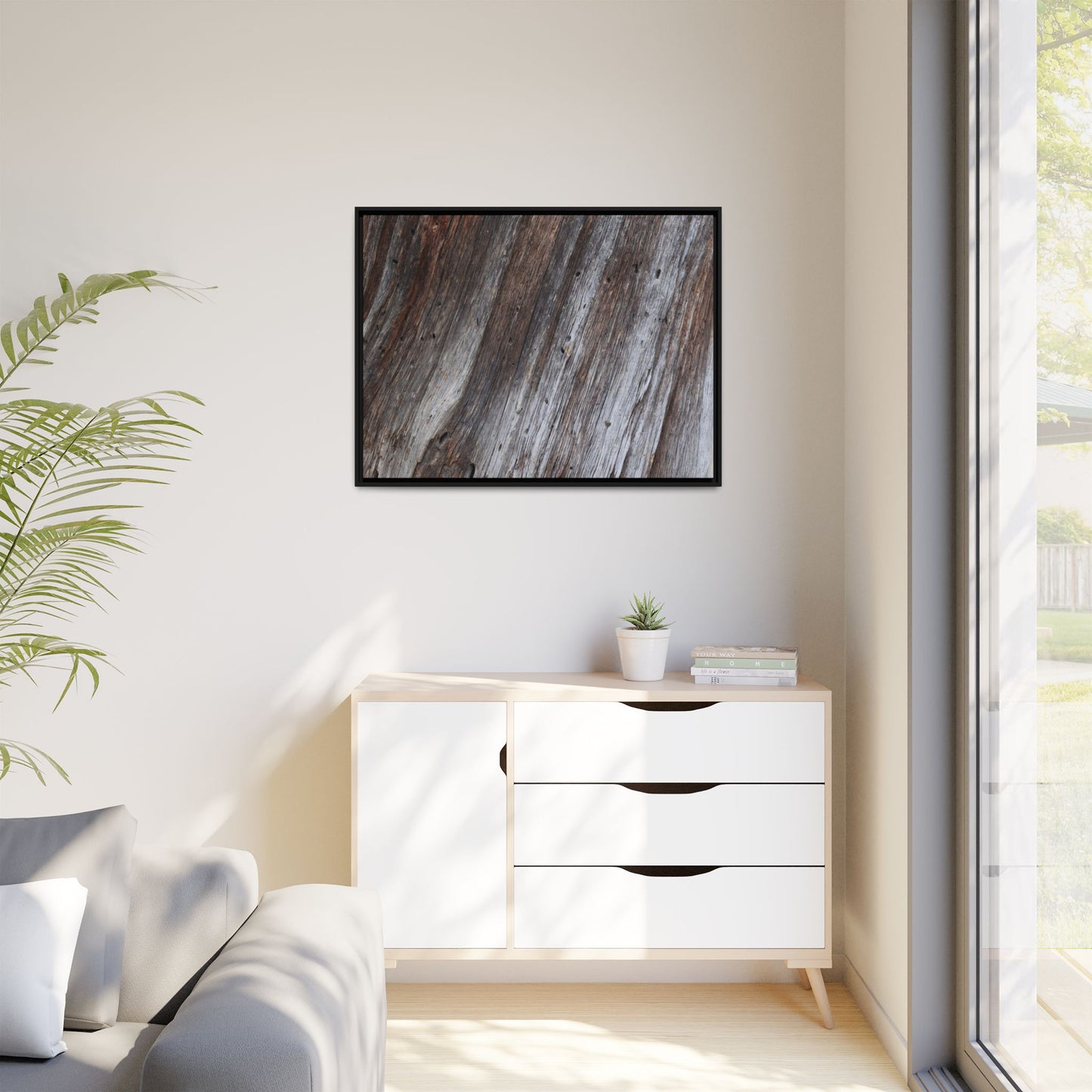 Aged Timber Texture - Unique Stretched Canvas Wall Art - Art By Earth