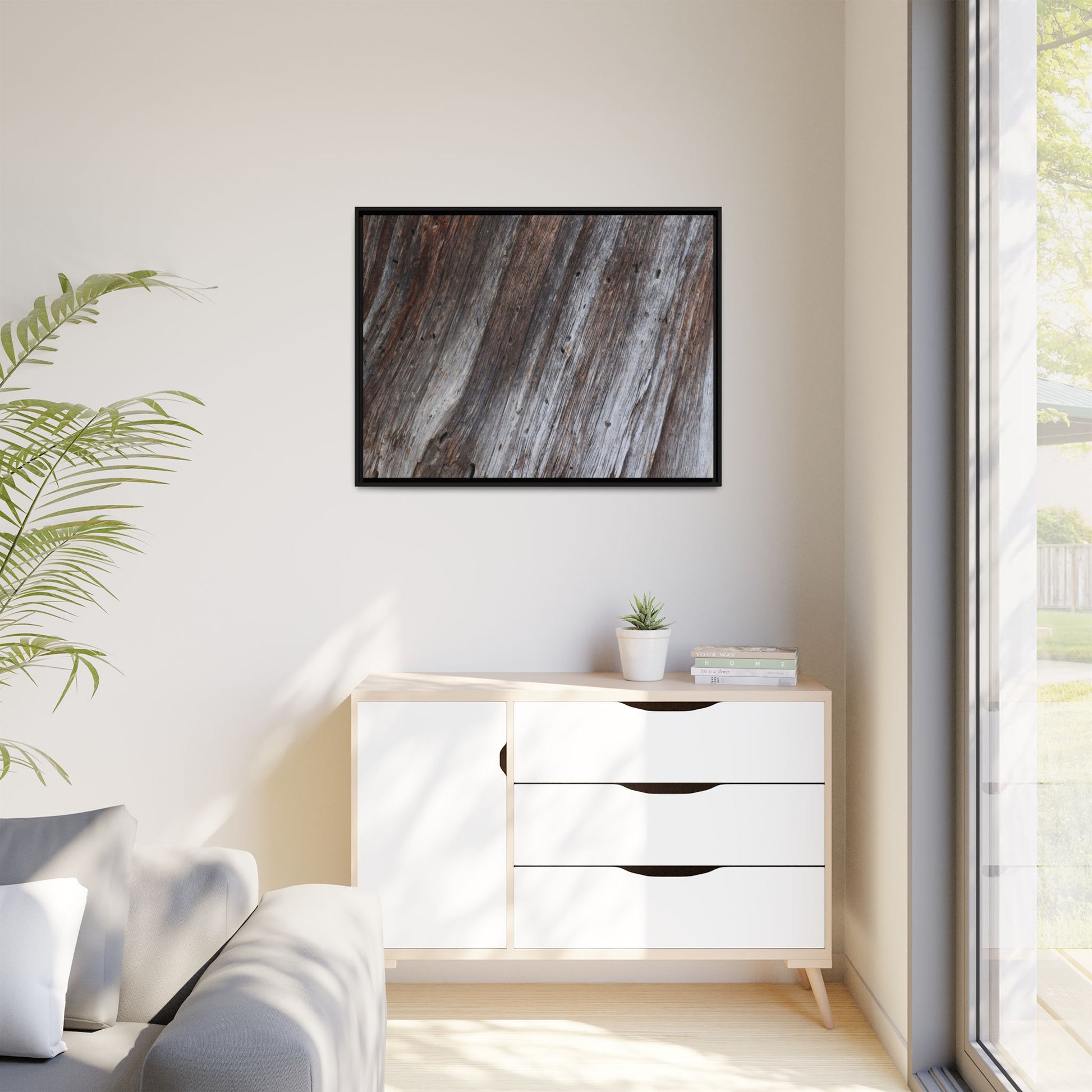 Aged Timber Texture - Unique Stretched Canvas Wall Art - Art By Earth