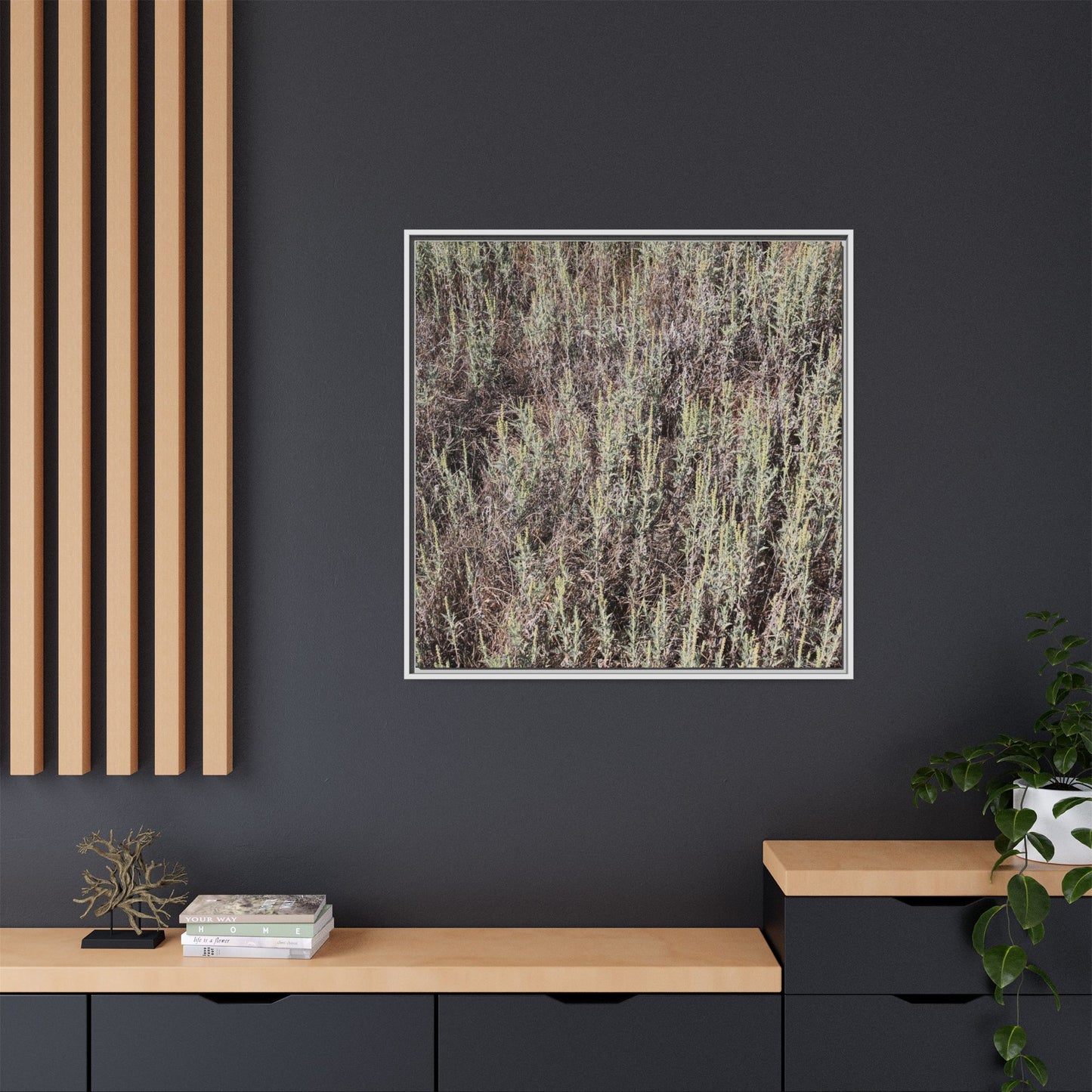 Sage Fields Forever - Unique Stretched Canvas Wall Art - Art By Earth