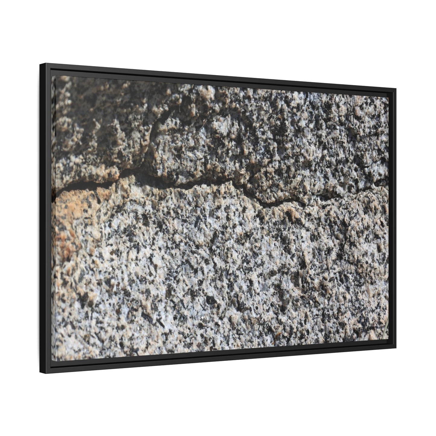 Weathered Stone Surface - Unique Stretched Canvas Wall Art