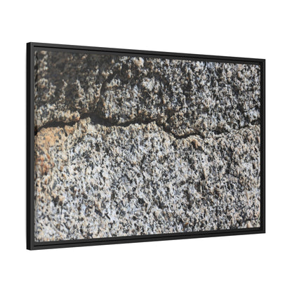 Weathered Stone Surface - Unique Stretched Canvas Wall Art