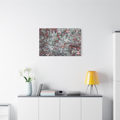 Whispers of Silver and Rust - Unique Frameless Canvas Wall Art - Art By Earth