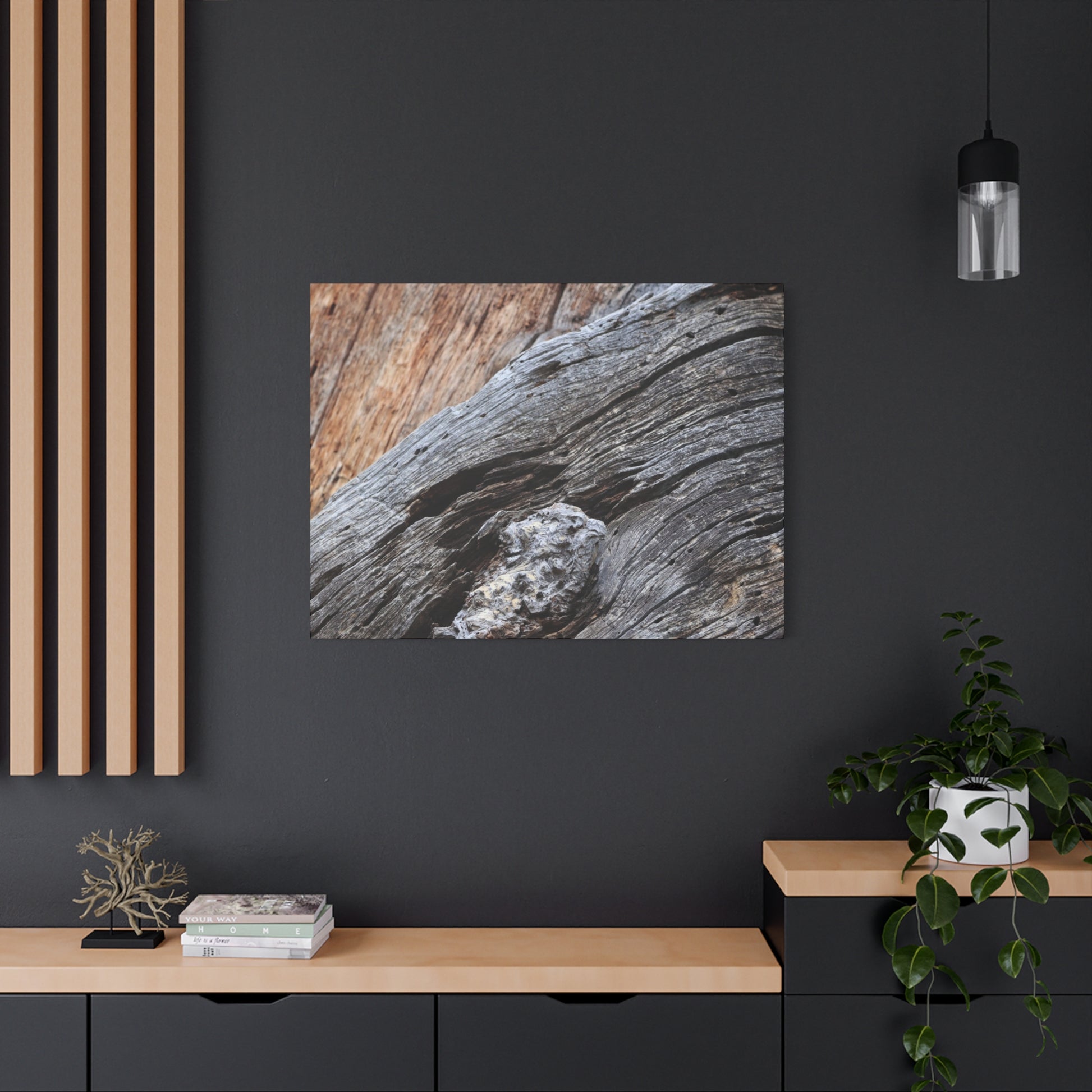 Tree Bark Texture - Unique Frameless Canvas Wall Art - Art By Earth