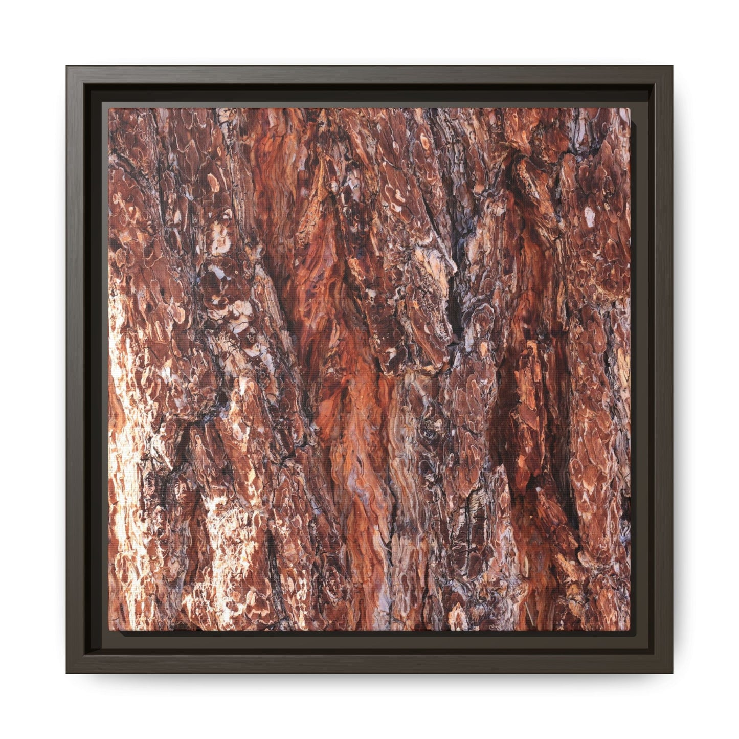 Wooden Mosaic - Unique Stretched Canvas Wall Art