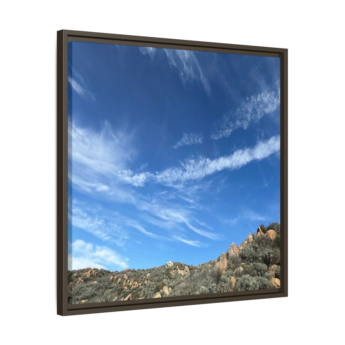 Arid Landscape with Rocky Outcrops - Unique Stretched Canvas Wall Art